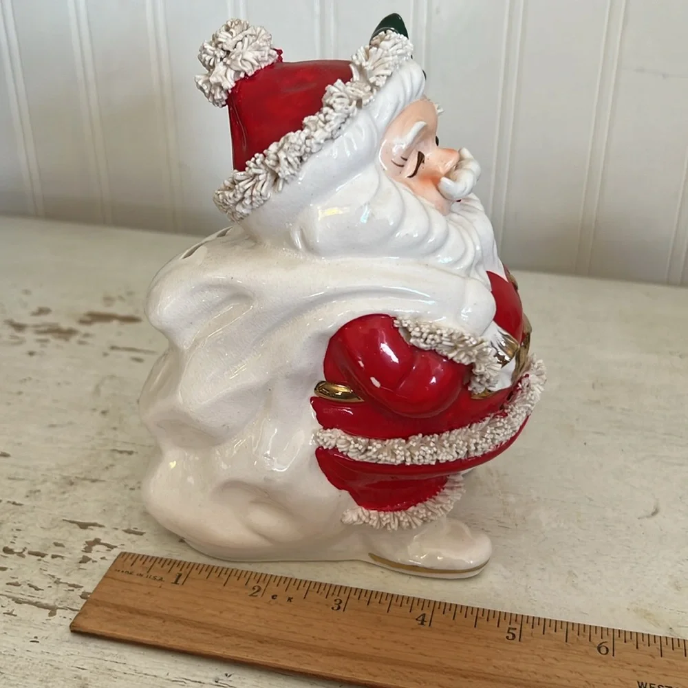 Vintage MCM Napco Spaghetti Santa bank